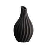 Vaza flori ceramica neagra Tribeca 19,5 x 15 x 31 cm