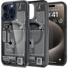Husa Spigen Ultra Hybrid Mag MagSafe pentru Apple iPhone 15 Pro Max Negru
