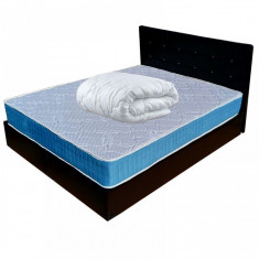 Set Saltea Memory Foam Paris cu husa material Silvercare, 140X200X23 cm Plus Pilota de Iarna foto