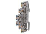 Conector Șine 3 Piste 5 Borne Galben-Verde 0,14-4mm&sup2;