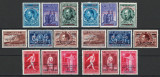 Belgia 1947 Mi 781/89 tip I+II MNH - Expozitia Filatelica Int CIPEX, New York, Nestampilat