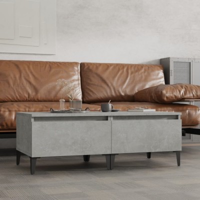 vidaXL Mese laterale, 2 buc., gri beton, 50x46x35 cm, lemn compozit foto