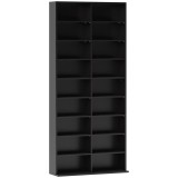 HOMCOM Raft pentru CD-uri cu 14 Rafturi Reglabile pentru 640 CD-uri/360 DVD-uri Negru | Aosom Romania