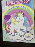 Unicornios - Colorear y stickers - Jenny B (Unicorni. Carte de colorat cu stickere - carte in limba spaniola)