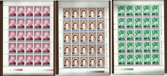Romania MNH 2000 - Aniversari 1990 supratipar - LP 1509 - coli - rar