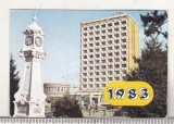 Bnk cld Calendar de buzunar - 1983 - OJT Braila - Hotel Traian