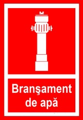 Semn de bransament de apa foto