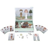 Little Dutch Magnetic Puzzle Jim &amp; Rosa placă magnetică 1 buc