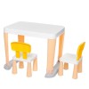 Set Masuta si 2 Scaune Copii Plastic Multifunctional Activitati Studiu
