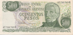 Argentina 500 pesos 1977-Noua foto