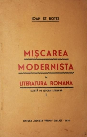 MISCAREA MODERNISTA IN LITERATURA ROMANA