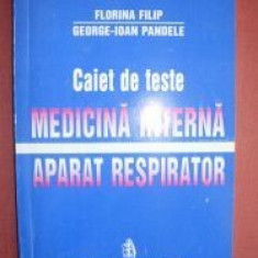 Caiet de teste medicina interna.Aparat respirator-Florina Filip,George-Ioan Pandele