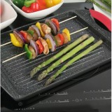 Placa gratar cu trei sectiuni, 42x27x5,5 cm, Kinghoff