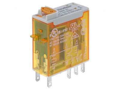 Releu Electromagnetic DPDT 230VAC 15A foto