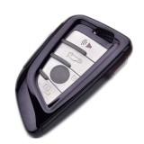 Husa Cheie Smartkey Compatibila cu BMW 3 4 Butoane Seria G NEAGRA TPU+PC
