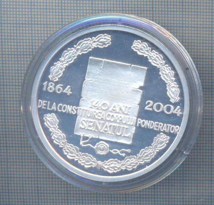 AZ 05 MEDALIE - 140 DE ANI DE LA INFIINTAREA SENATULUI ROMANIEI-1864-2004