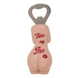 Deschizator Metalic de Sticle cu Magnet, Kiss my ASS, 11 cm