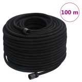 Cumpara ieftin Furtun poros de grădină, negru, 0,6&quot;, 100 m, cauciuc
