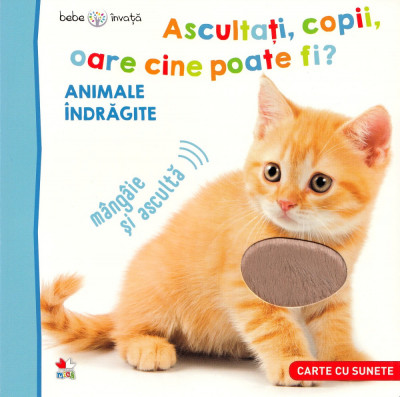 Bebe invata.Ascultati, copii, oare cine poate fi? Animale indragite foto