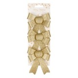 Fundite decorative de Craciun aurii cu glitter pentru decoruri, CMCLASS