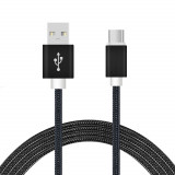 Cablu Date si Incarcare MRG P-198, 2m, Micro USB, Negru C198, Other