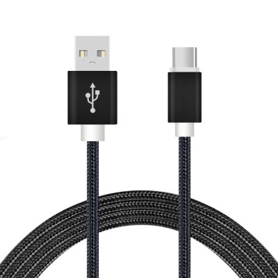 Cablu Date si Incarcare MRG P-198, 2m, Micro USB, Negru C198 foto