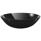 Cumpara ieftin Chiuveta de baie din sticla calita, 42 cm, negru