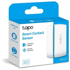 Senzor contact smart, necesita hub Tapo H100 pentru functionare, securitate pentru ferestre si usi, programare prin smartphone aplicatia Tapo, 1 x bat