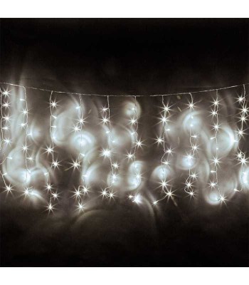 Perdea 650 LED-uri 9W IP44 alb rece 10m REBEL foto