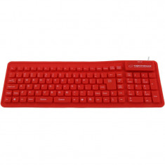 Tastatura Esperanza Silicon USB EK126R Red foto