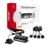 Set senzori de parcare AMiO GOLD 18 mm, 12V, pentru camera si afisaj LCD