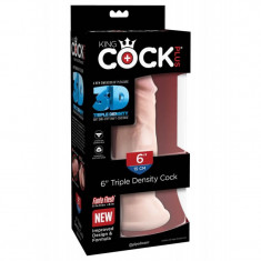 Dildo Clasic Cu Testicule King Cock, 15 cm