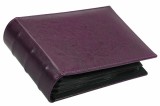 Album pentru carti postale,Standard-Burgundy, cu 100 buzunare negre