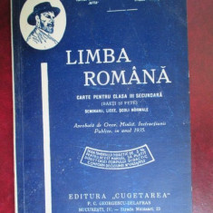 Limba romana. Carte pentru clasa a 3a secundara-Const.Dinu, Valeriu Grecu