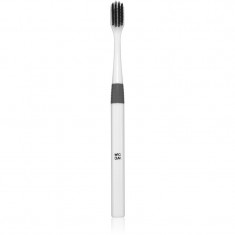 WOOM Toothbrush Charcoal Soft periuta de dinti cu carbune fin 1 buc