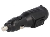 Mufă brichetă auto 12V 8A neagră