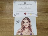 autograf original Denise Richards ( Wild Things) + Certificat