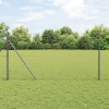 Gard hexagonal vidaXL Gri 1.4x10 m Oțel