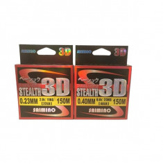 Fir Monofilament Saimino Stealth 3d Fluoro carbon 150m, 0.18mm, 8kg