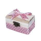 Cumpara ieftin Cutiuta Cufar Din Lemn Pentru Prima Suvita a Bebelusului, Roz deschis - CPS05