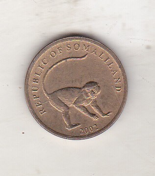 bnk mnd Somaliland 10 shillings 2002 maimuta foto
