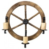 Lustra din lemn de perete 49cm 3xE14 Zilan EXT 10156