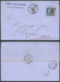 France 1873 Postal History Rare Old Cover + Content St Etienne Troyes DB.445