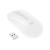 Mouse Wireless XO Design M13 Silent Tri-mode, 1600DPI, BT / Wi-Fi, Alb