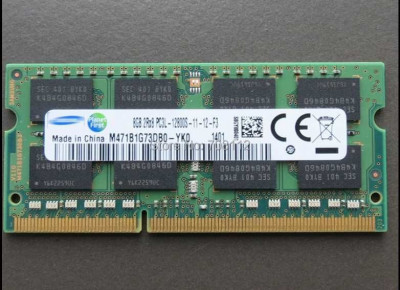 Memorii Laptop Samsung 8GB 1600 Mhz PC3L 1.35V M471B1G73DB0 foto