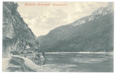 3193 - ORSOVA, Danube Kazan, Cart with two horses, Romania - old postcard - unused