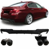 Conversie difuzor spate + tevi de esapament din carbon potrivite pentru BMW F10 F11 520 523 525 528 530 Performance AutoTuning