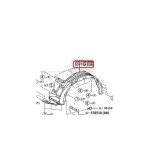 Carenaj roata Toyota Hilux (N120), 06.2016-, Fata, Dreapta, Aftermarket
