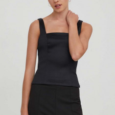 Abercrombie & Fitch bluza femei, culoarea negru, neted