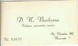 A4578N Demetriu N Burileanu, profesor universitar, carte de vizită, anii 1930